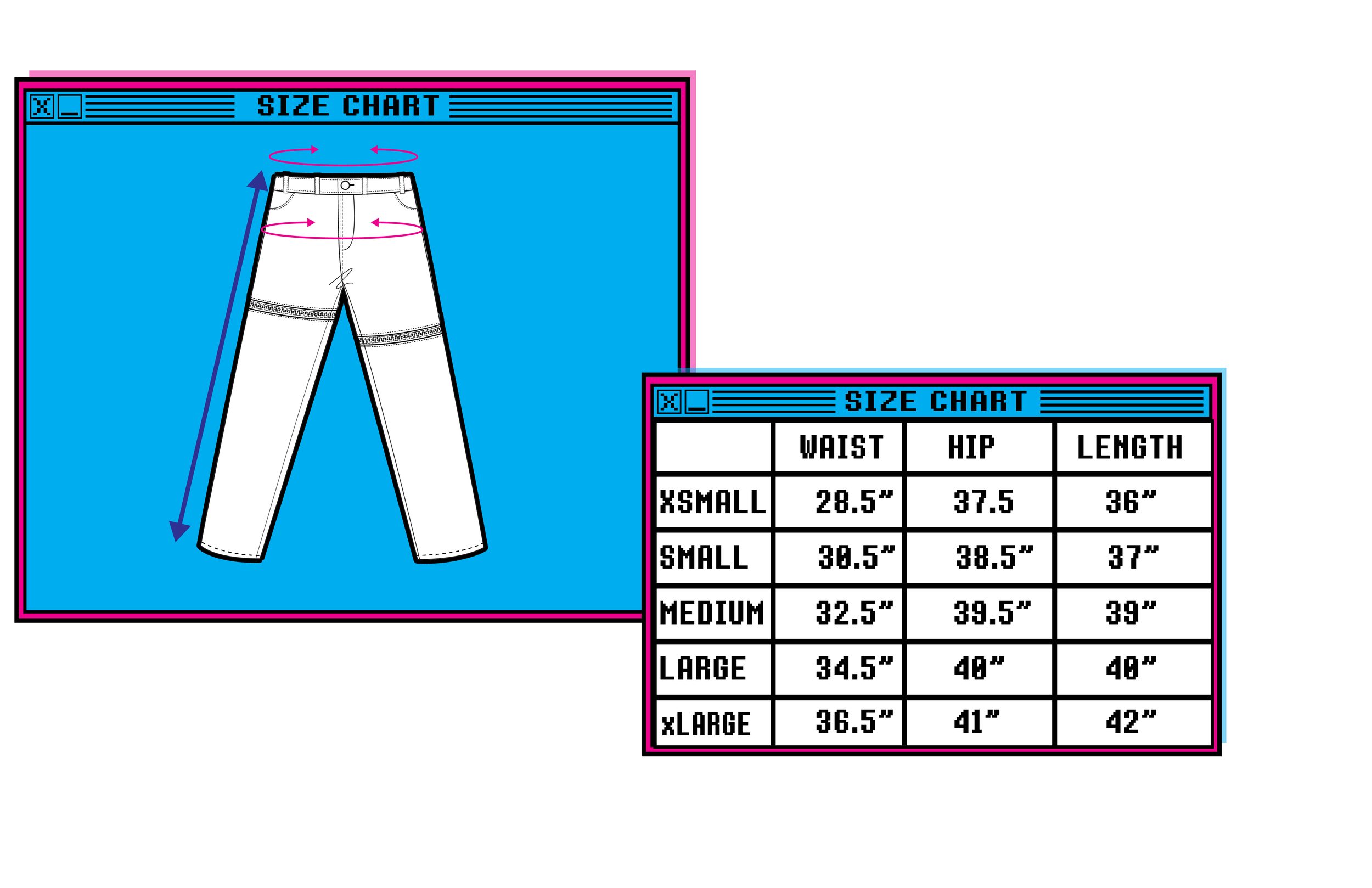 GAME OVER COLOR BLOCK SHORTS/PANTS — YOKAISEKAI